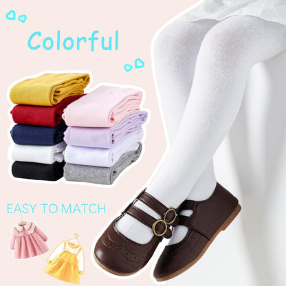 Baby Tights Non Slip Toddler Stockings Tights with Grippers Seamless Soft Cotton Knit Leggings
