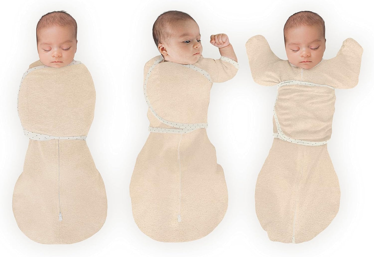 SwaddleDesigns 6-Way Omni Swaddle Sack Arms Up Swaddle for Newborn, More Options to Calm Startle