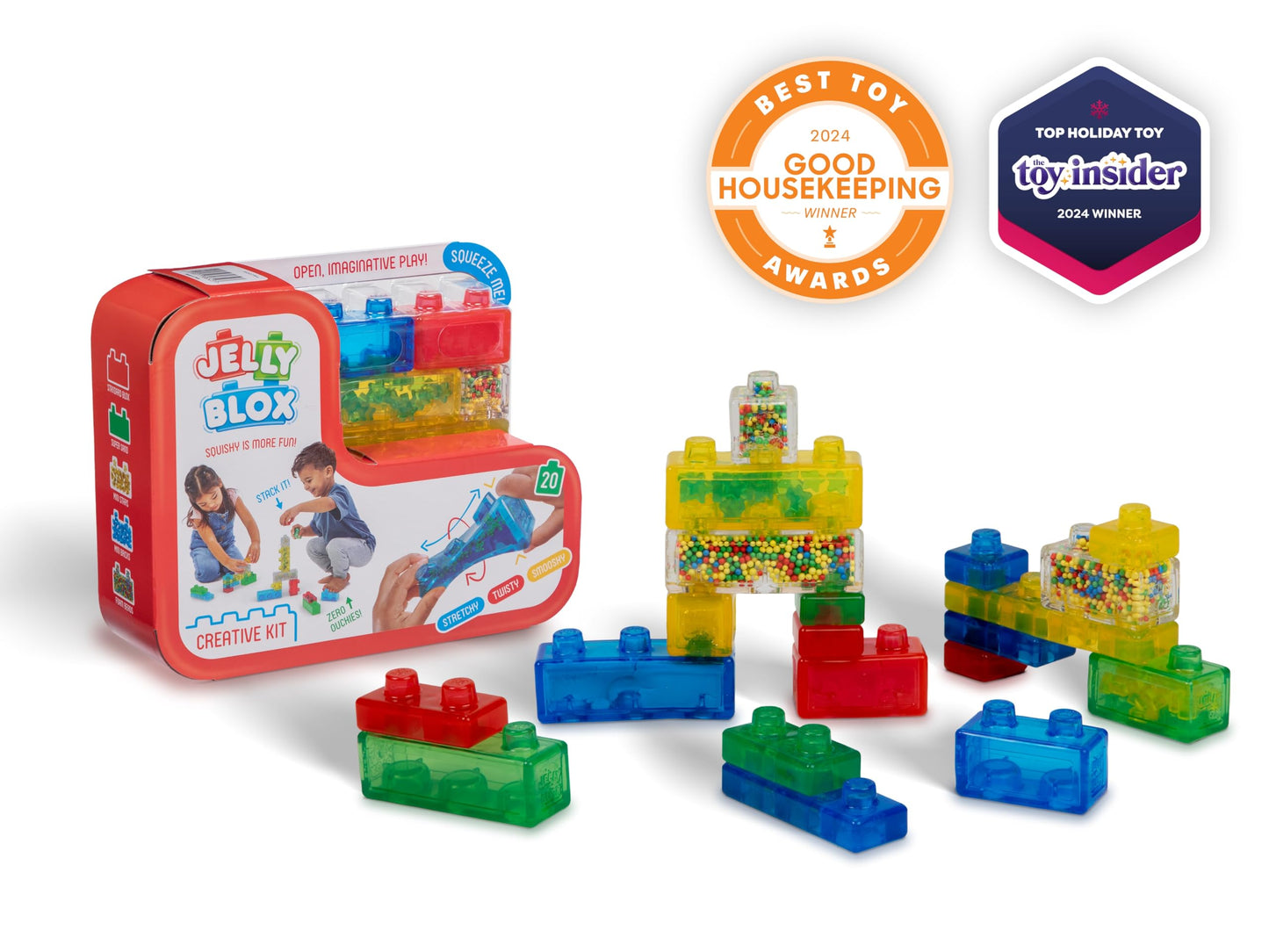 Goliath Jelly Blox Creative Kit | Includes 20 Blocks | Toddler & Preschool Building Blocks Kids Can