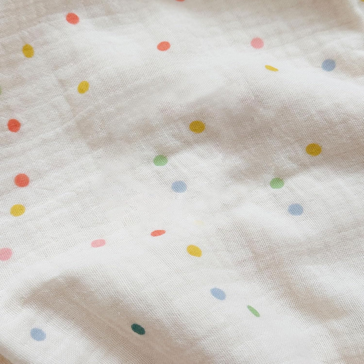 BuLuTu Kids Toddler Pillowcases Muslin Cotton Toddler Pillow Cases Colorful Dots Pattern, Girls