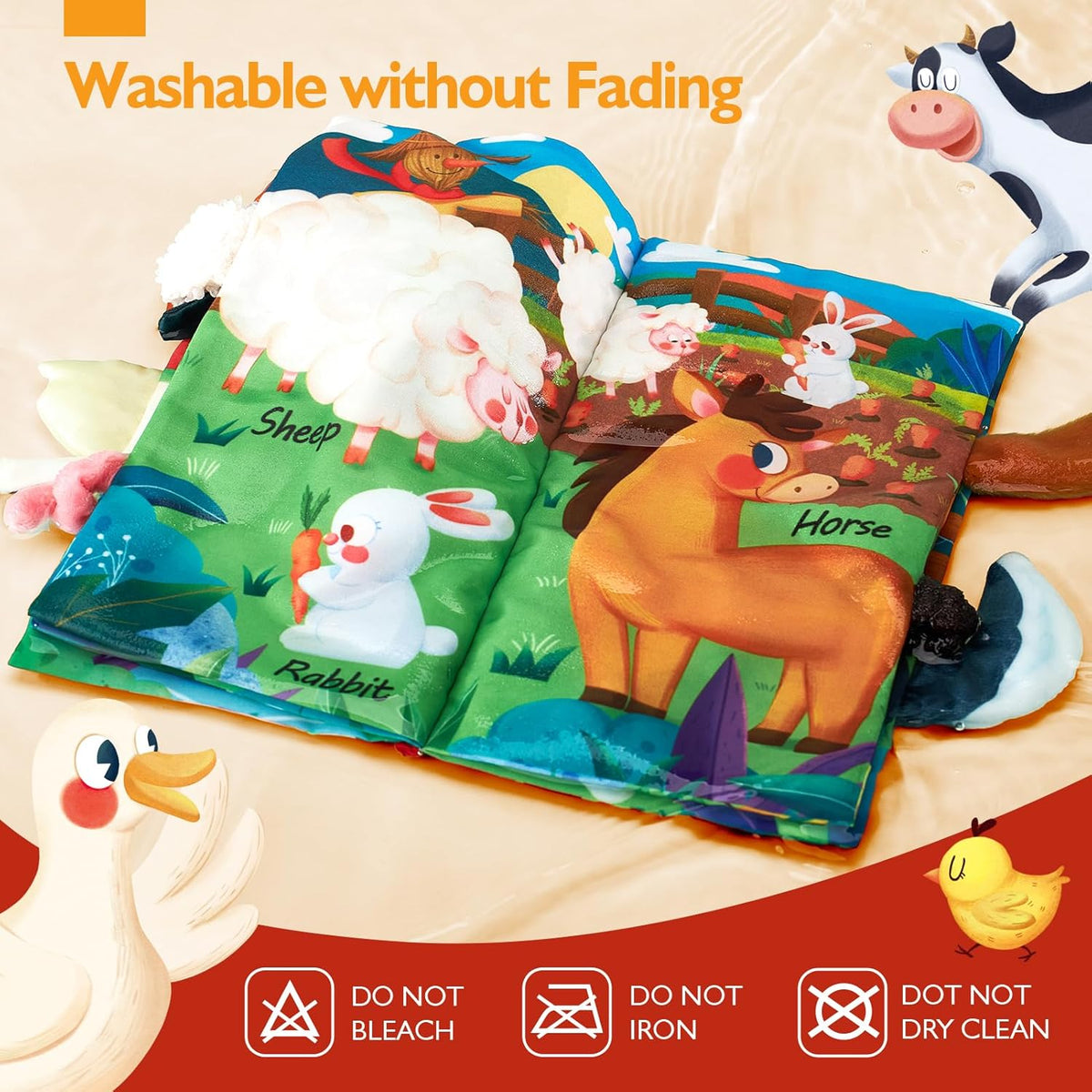 hahaland Baby Books 0-6 Months,Infant Tummy Time Toy High Contrast Sensory Toys 6 to 12 Months