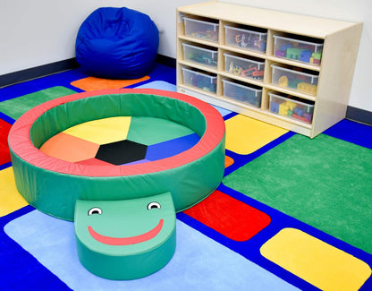 Children's Factory Turtle Hollow Play Yard, Soft Toddler Indoor Playground for Daycare, Preschool