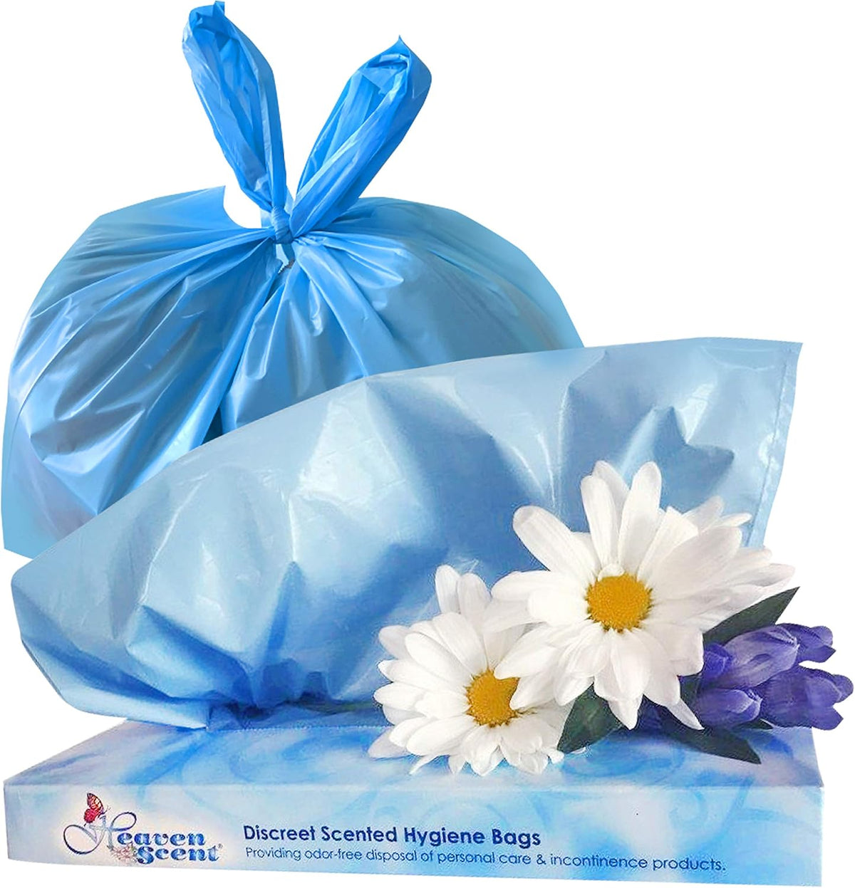 Heaven Scent Hygiene Bags 1.5MIL ULTRA-THICK Discreet Waste Disposal | MADE IN THE USA | Mild Baby