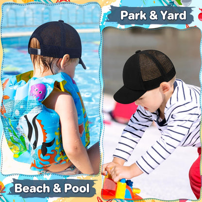 qikqik Baby Baseball Cap Toddler Baseball Hat with Mesh Infant Sun Hat UPF 50+ Baby Ball Cap