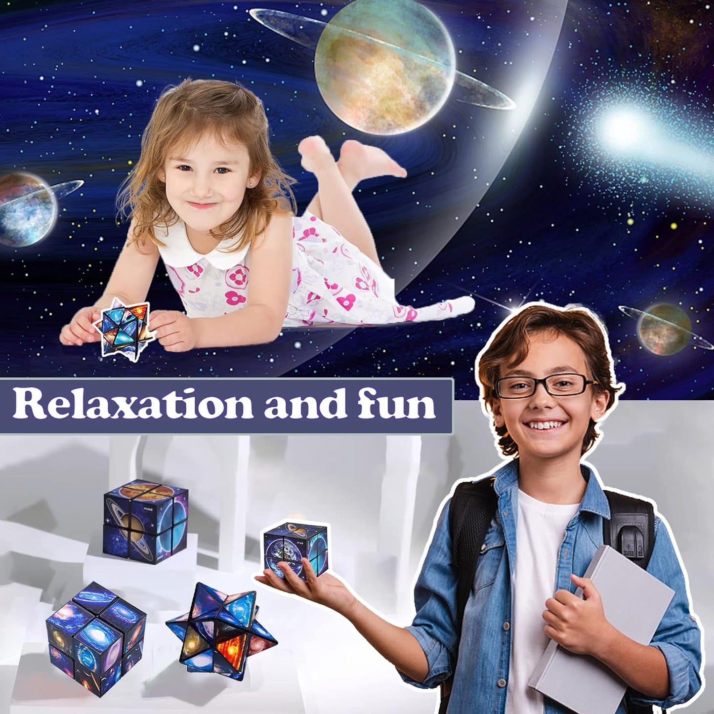 Toys for Boys Age 8-12 Gifts for 9 10 11 12 Year Old Boy Girls, Infinity Cube Fidget Toy for Kids