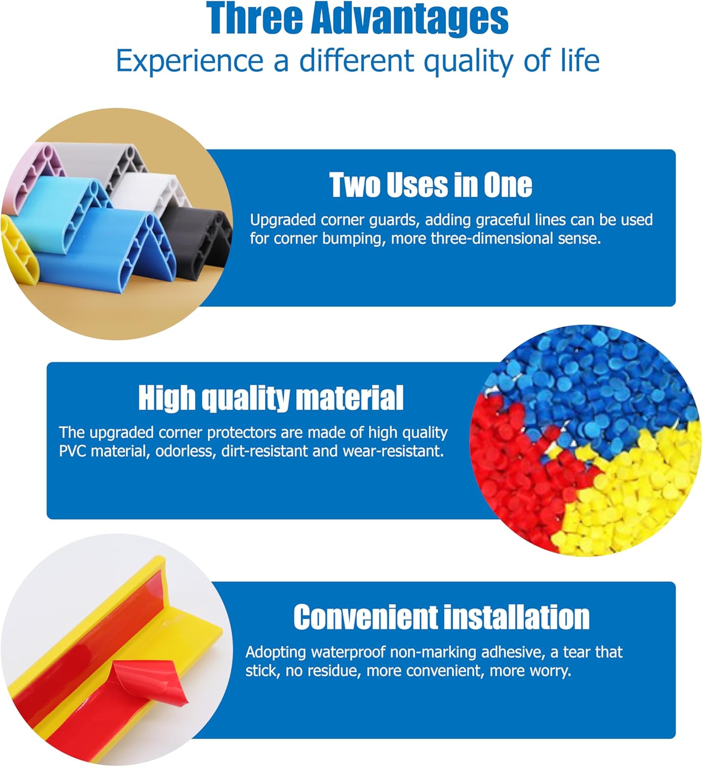 Wall Corner Edge Protector 4 Pack,1.57x1.57x23.62x0.28 inch Soft Baby Proof Corner Guards for Sharp