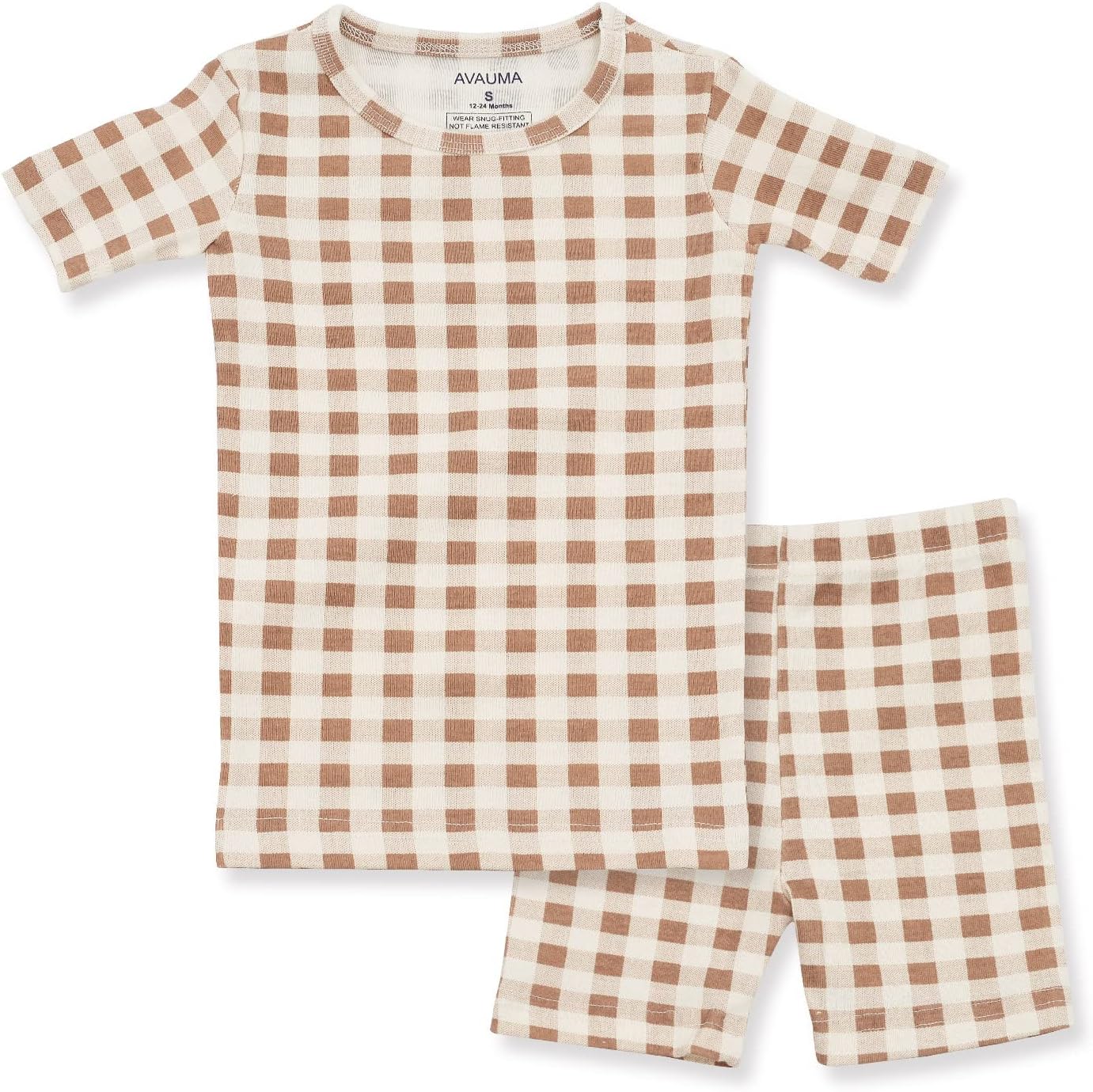 AVAUMA Baby Boys Girls Pajama Set 6M-7T Kids Cute Toddler Snug fit Pattern Design Pjs Cotton