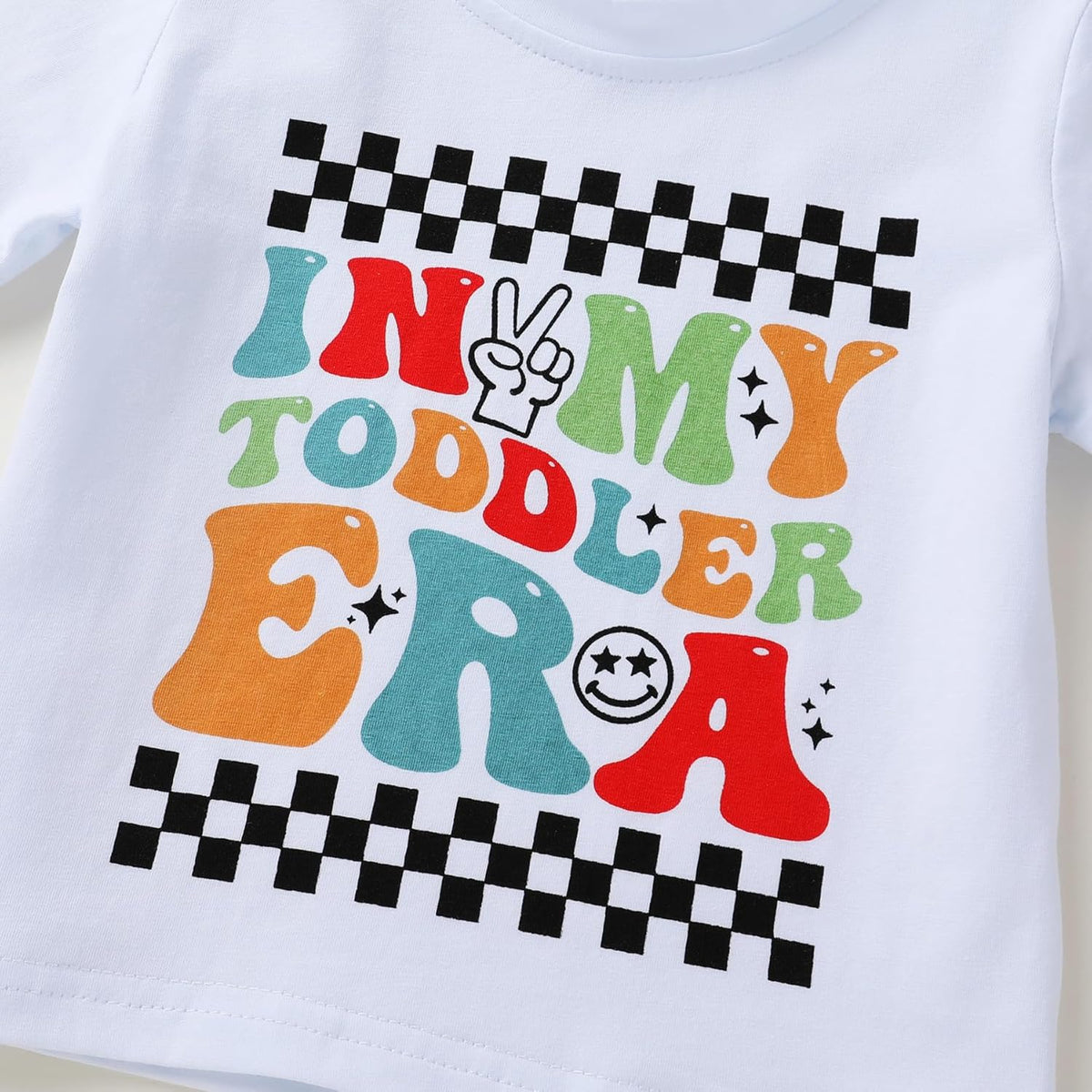 Happy Town Toddler Clothes Baby Boy Girl Smiley Face Shirt Short Sleeve T-Shirt Tee Summer Tops