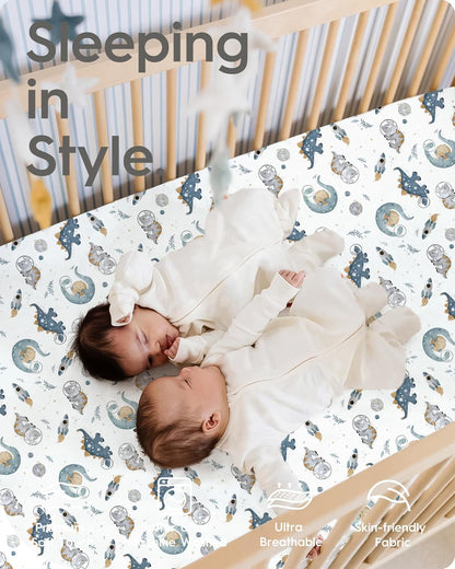 Baby Crib Sheets Boy Girl for Standard Crib Mattress - Ultra Soft Jersey Knit Neutral Crib Mattress