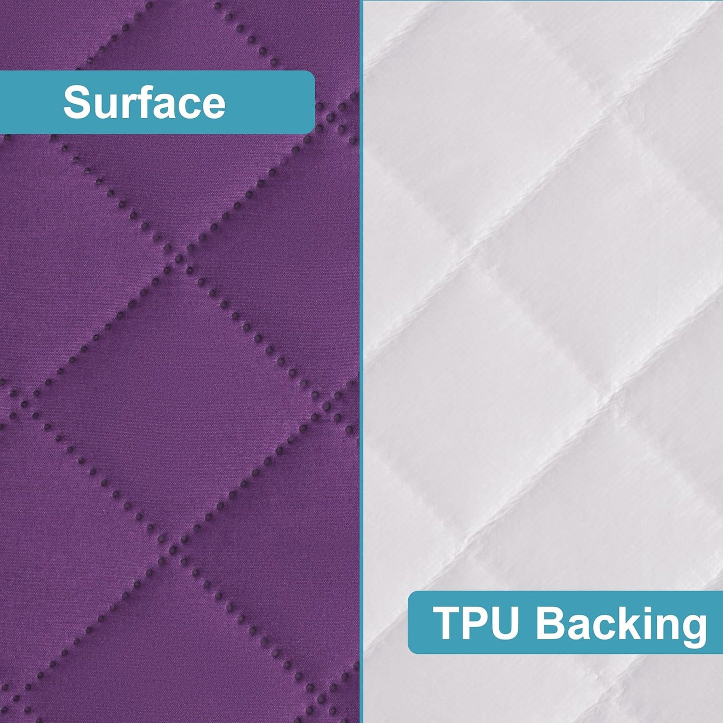 NTBAY 2 Pack Waterproof Crib Mattress Protector, Quilted 28"x52" Toddler Fitted Sheet - Machine