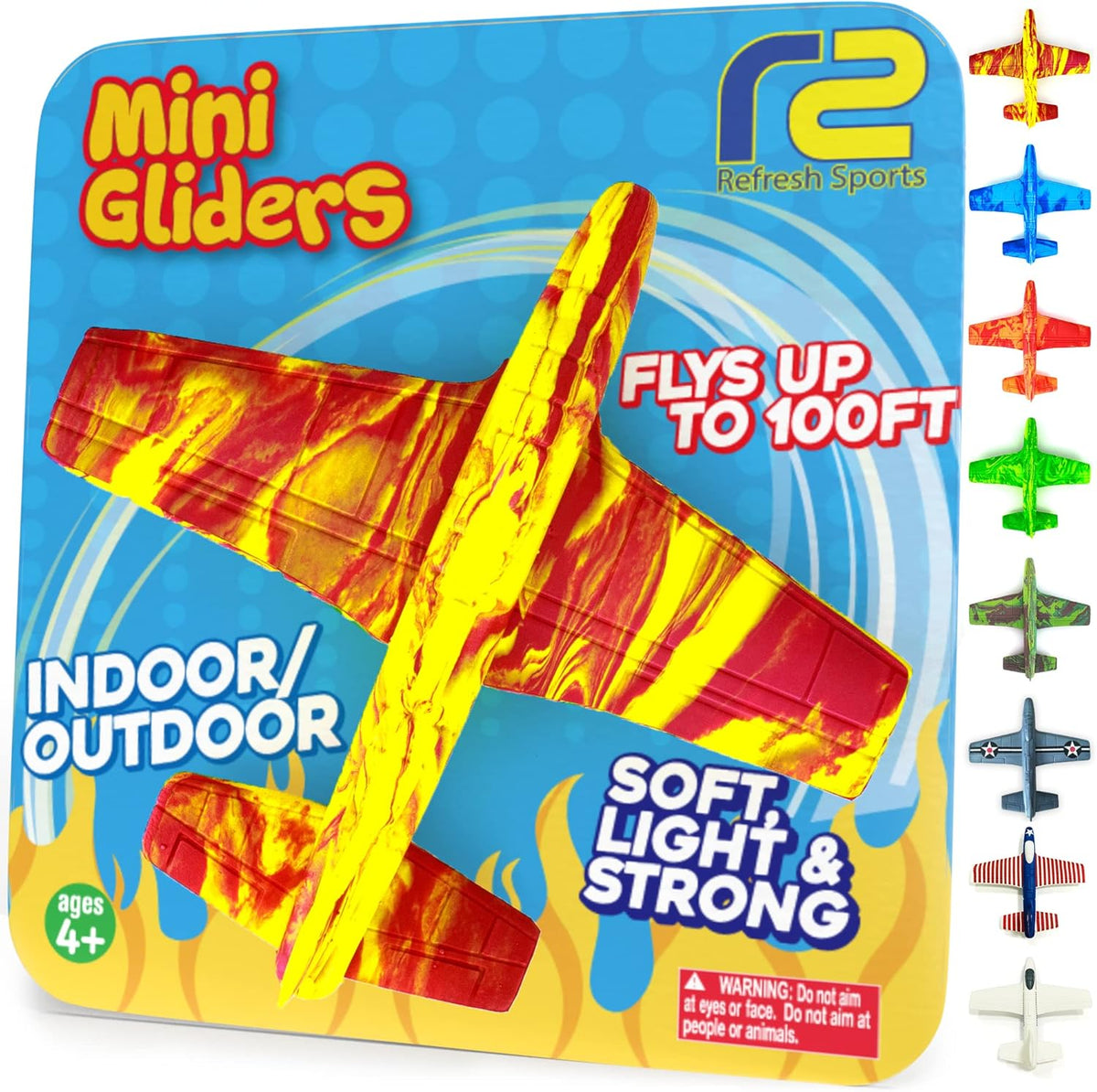 Airplane Toy Foam Glider Plane for Kids: Pool Toys & Coolest Gift For 7 Year Old Boys & Girls