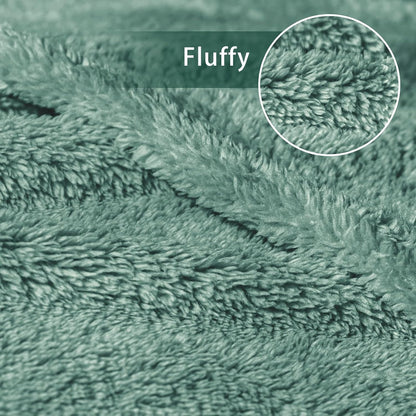 Exclusivo Mezcla Queen Size Flannel Fleece Blanket, Super Soft Velvet Plush Bed Blanket, Fuzzy Cozy