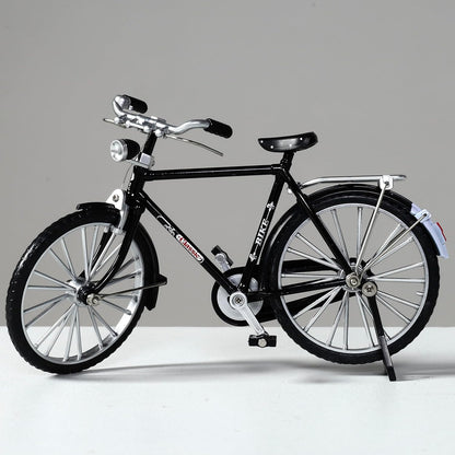 Miniature Alloy Bicycle Collections Bookshelf Decor, Metal Art Home Accessories, Desk Accessories