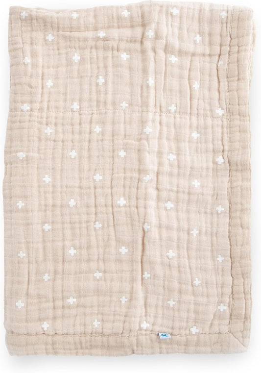 Little Unicorn Newborn Receiving Quilt | Ultra- Soft, Multi-Layered Muslin Fabric | Gift for