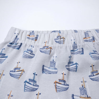 HonestBaby 3-pack Footed Pants Roomy Fit Pull on Bottoms 100% Organic Cotton for Infant Baby Boys