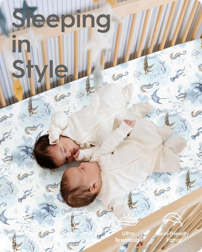 Baby Crib Sheets Boy Girl for Standard Crib Mattress - Ultra Soft Jersey Knit Neutral Crib Mattress