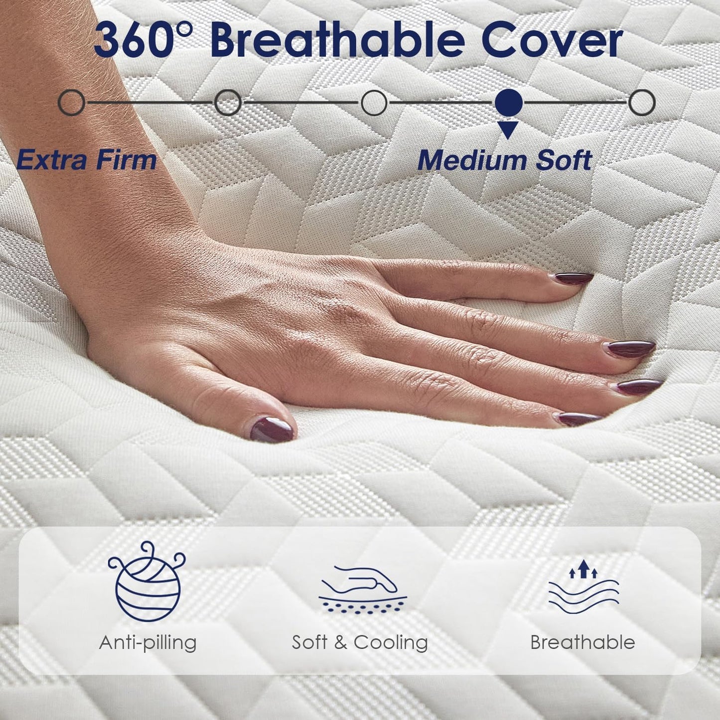 6 Inch Cooling Gel Memory Foam Twin Mattress for Kids,Mattress in a Box,Breathable Cover