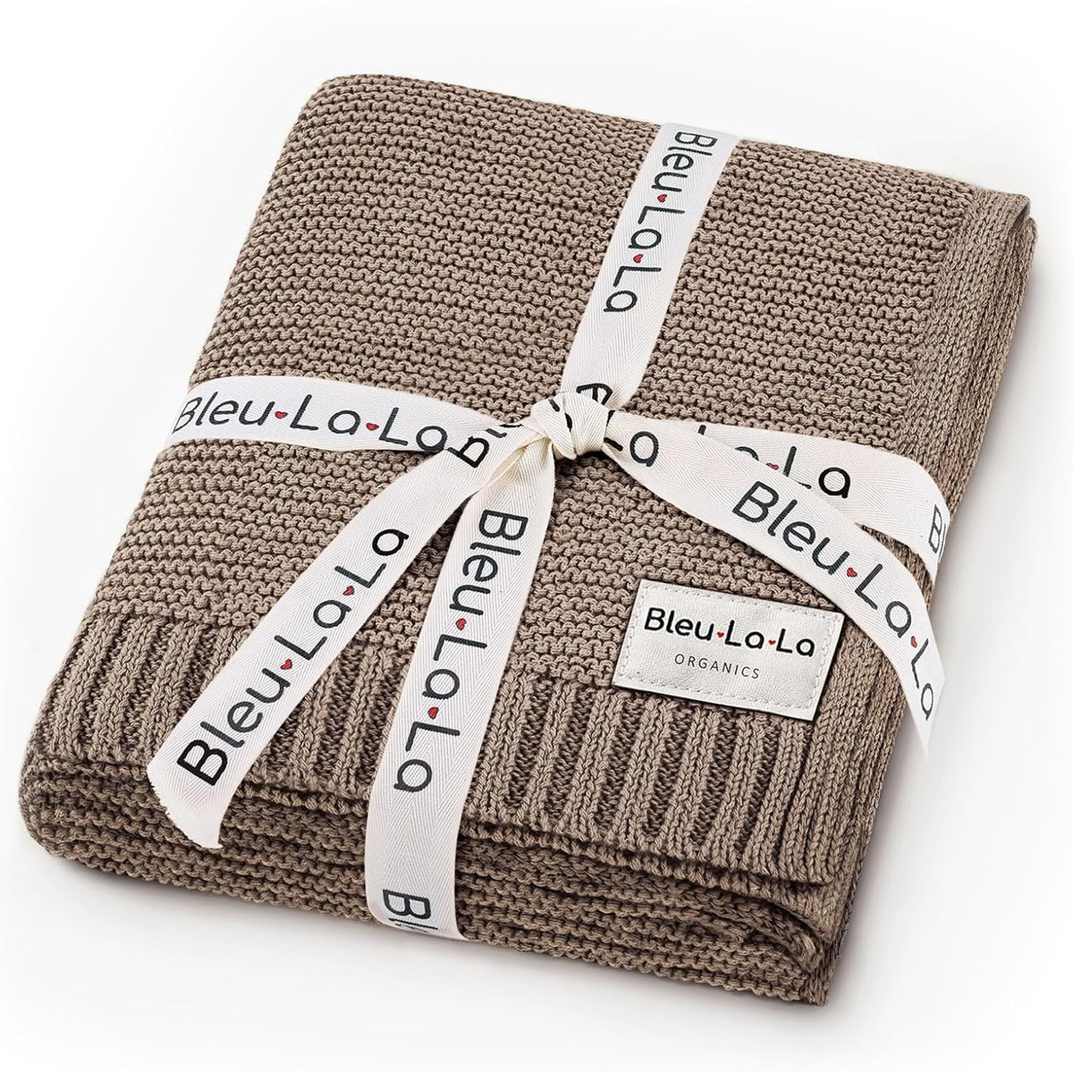 Heritage Knit Organic Cotton Baby Swaddle Blanket - 100% Luxury Organic Cotton Knit Receiving