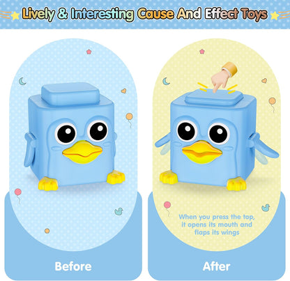 Stacking Toys Set for Toddlers 18+ Months, 6 in 1 Infant Sensory Toys with Changing Expressions