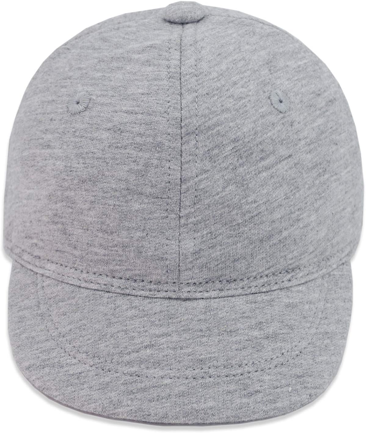 Keepersheep Baby Baseball Cap Infant Sun Hat, Cotton Knit with Soft Brim, Adjustable Soft Newborn