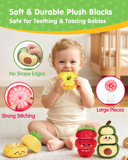 hahaland Montessori Toys for 1 Year Old Girl Boy, Stacking Rings Baby Toy