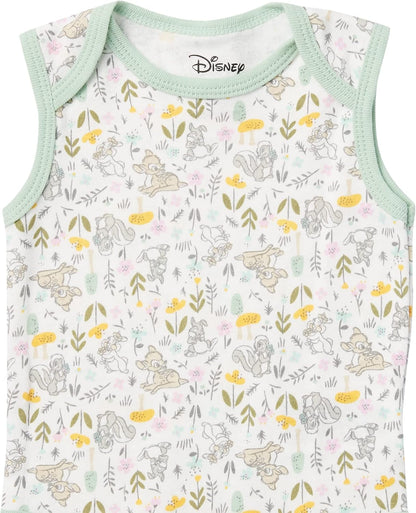 Amazon Essentials Disney | Star Wars | Princess Baby Girls' Sleeveless Bodysuits, Pack of 6