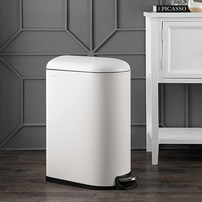 happimess HPM1009C Roland Mini 2.6-Gallon Step-Open Trash Can with Soft-Close Lid, Modern
