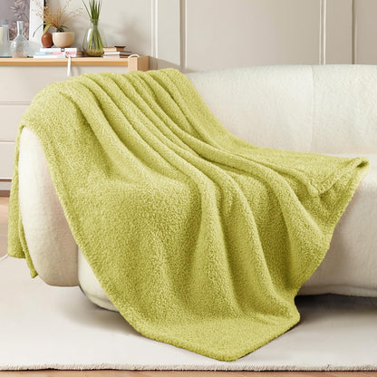 Exclusivo Mezcla Fleece Throw Blanket for Couch Sofa, Soft Warm and Fluffy Blankets for Women Men