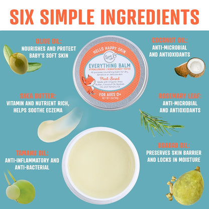 Lane & Co Everything Balm - Plant-Based Baby Care Balm for Diaper Rash, Cradle Cap, Chapped Lips