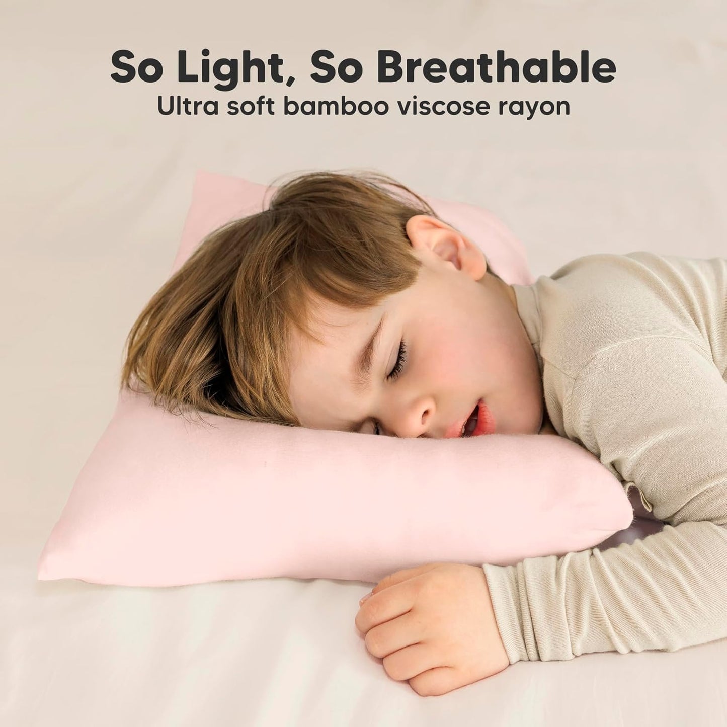 Toddler Pillow with Pillowcase - 13x18 My Little Cuddly Pillow, Viscose Derived From Bamboo Nursery