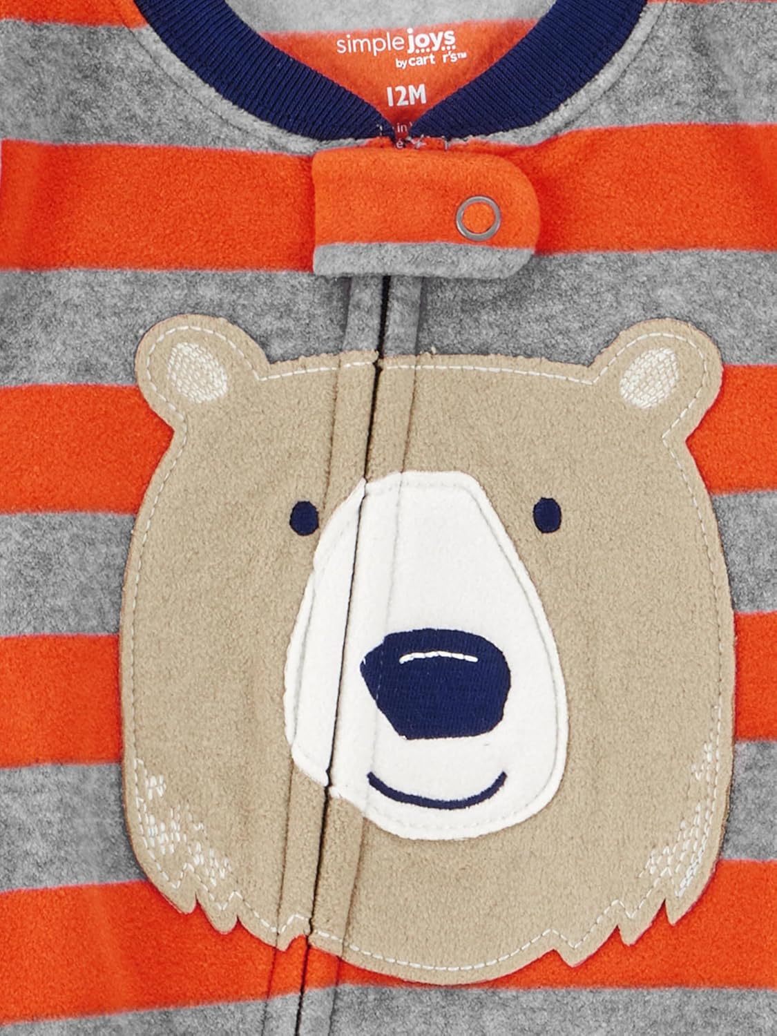 Simple Joys by Carter's Toddlers and Baby Boys' Loose-Fit Flame Resistant Fleece Footed Pajamas