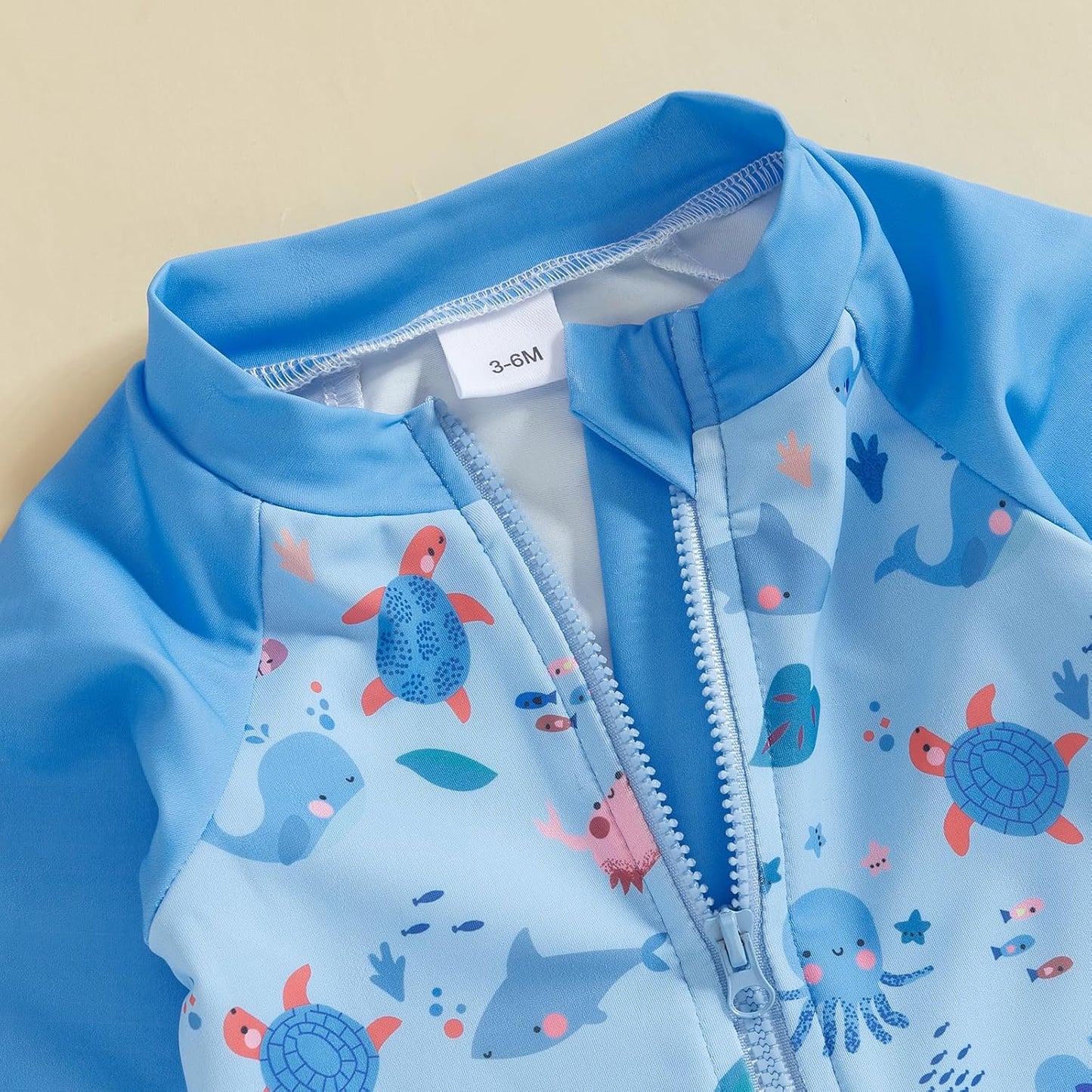 Hnyenmcko Baby/Toddler Boy Rash Guard Swimsuit Long Sleeve One Piece Zipper Swimwear Sunsuit Infant