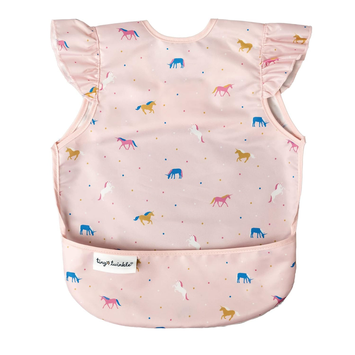 Tiny Twinkle Mess Proof Baby Bib - Waterproof & Lightweight Baby-Led Weaning Apron | 100% Recycled