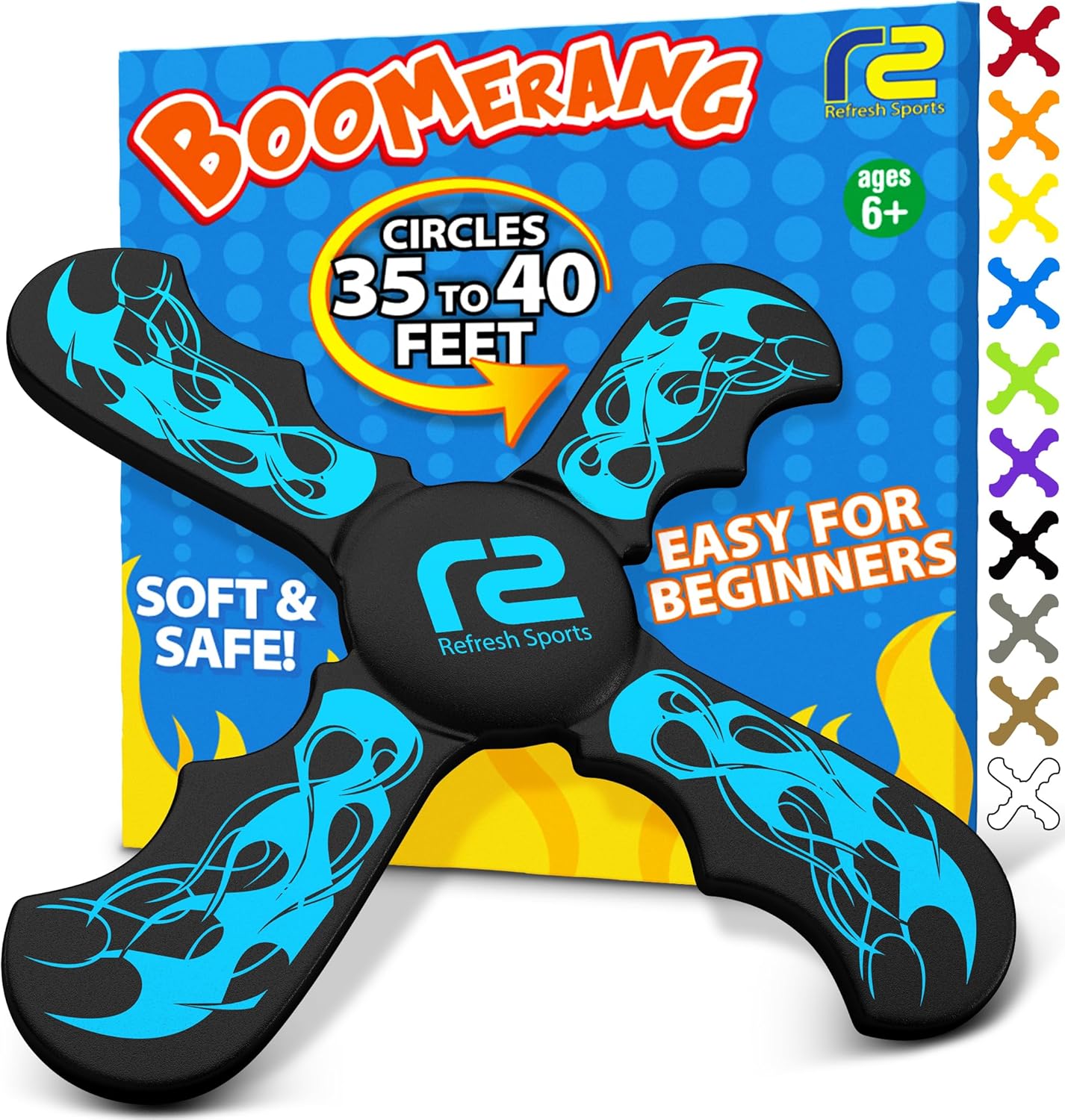 Boomerang Cool Toys For Ages 8-13 - Best 6 Year Old Boy Birthday Gift Soft Kid Toys For Boys &