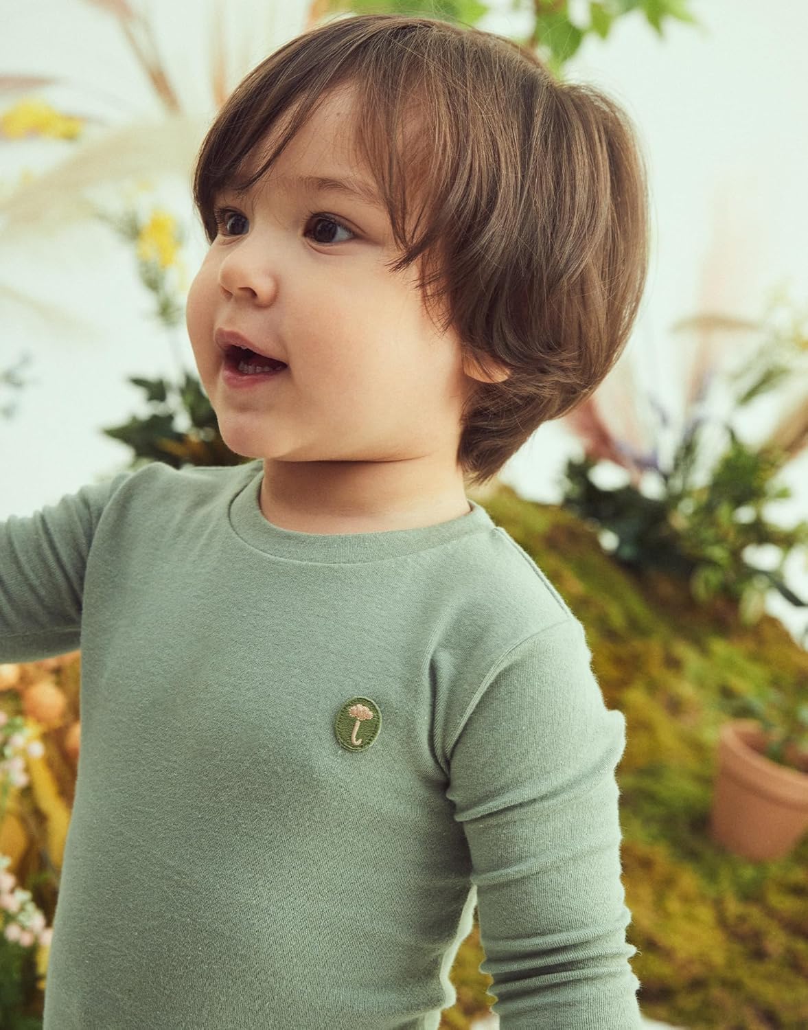 moimoln 6M-8Y Modal Cotton Solid Soft Breathable Baby Toddler Boys Girls Snug fit Pjs Long Sleeve