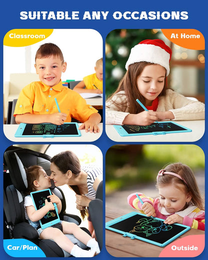 Bravokids Toys for 3-6 Years Old Girls Boys, LCD Writing Tablet 10 Inch Doodle Board, Electronic