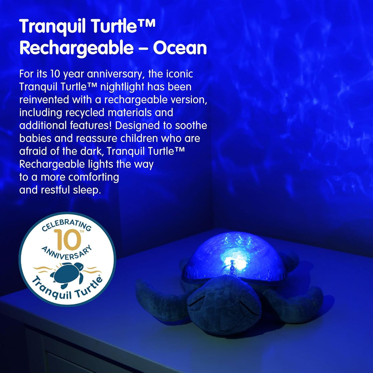 Cloud b Ocean Projector Nightlight with 2 White Noises & 2 Soothing Sounds | Adjustable Settings |