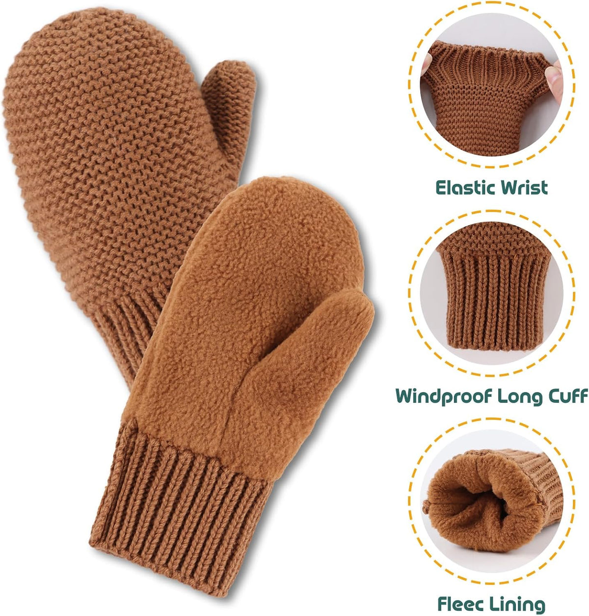 Basic Winter Baby Beanie Gloves Boys Girls Knitted Hat Pompom Kids Earflap Hats Warm Infant Toddler