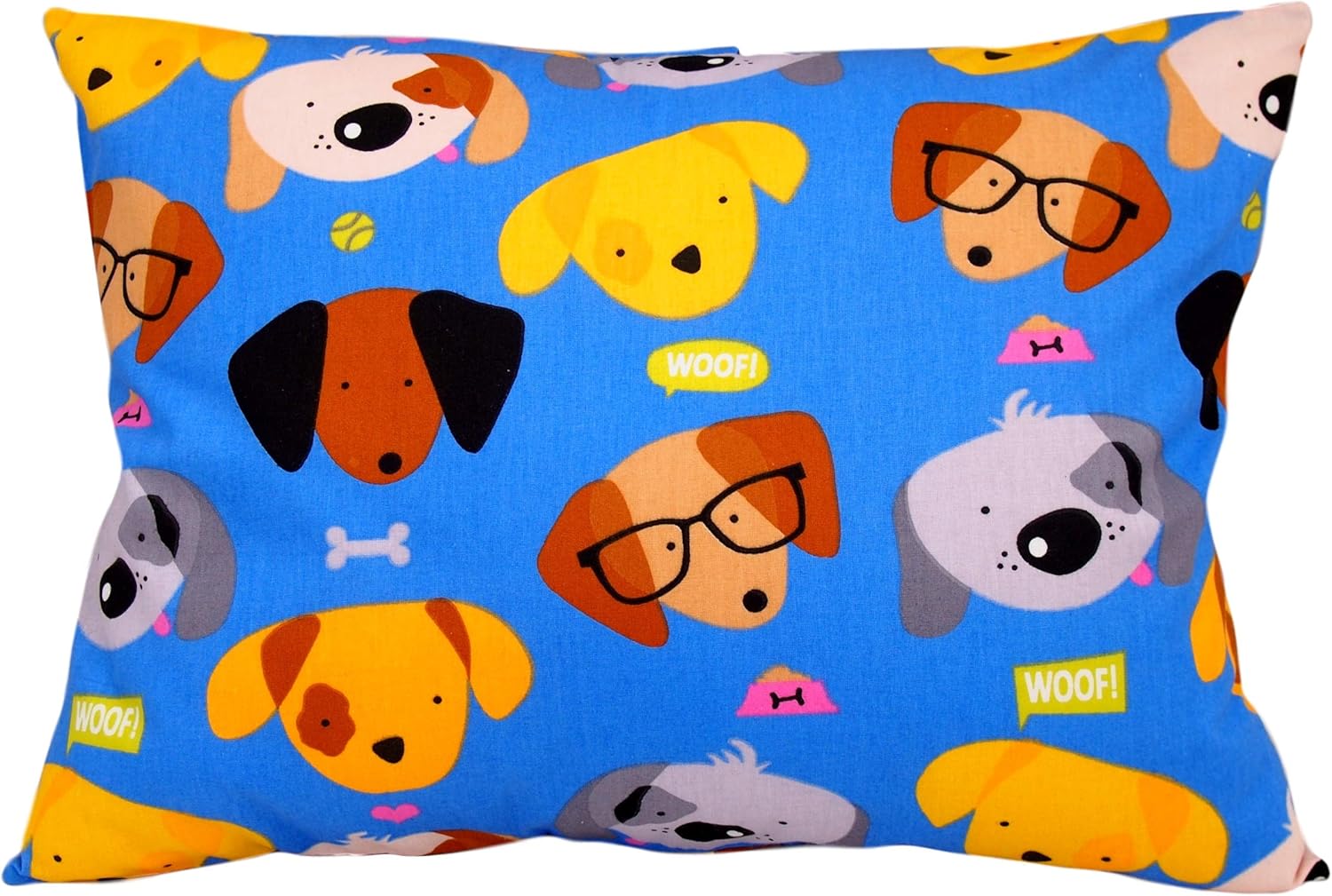 13x18 Toddler Pillowcase Cotton - Kids Pillowcase Puppies, Pillow Cases for Travel Pillows, Toddler