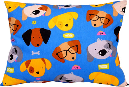 13x18 Toddler Pillowcase Cotton - Kids Pillowcase Puppies, Pillow Cases for Travel Pillows, Toddler
