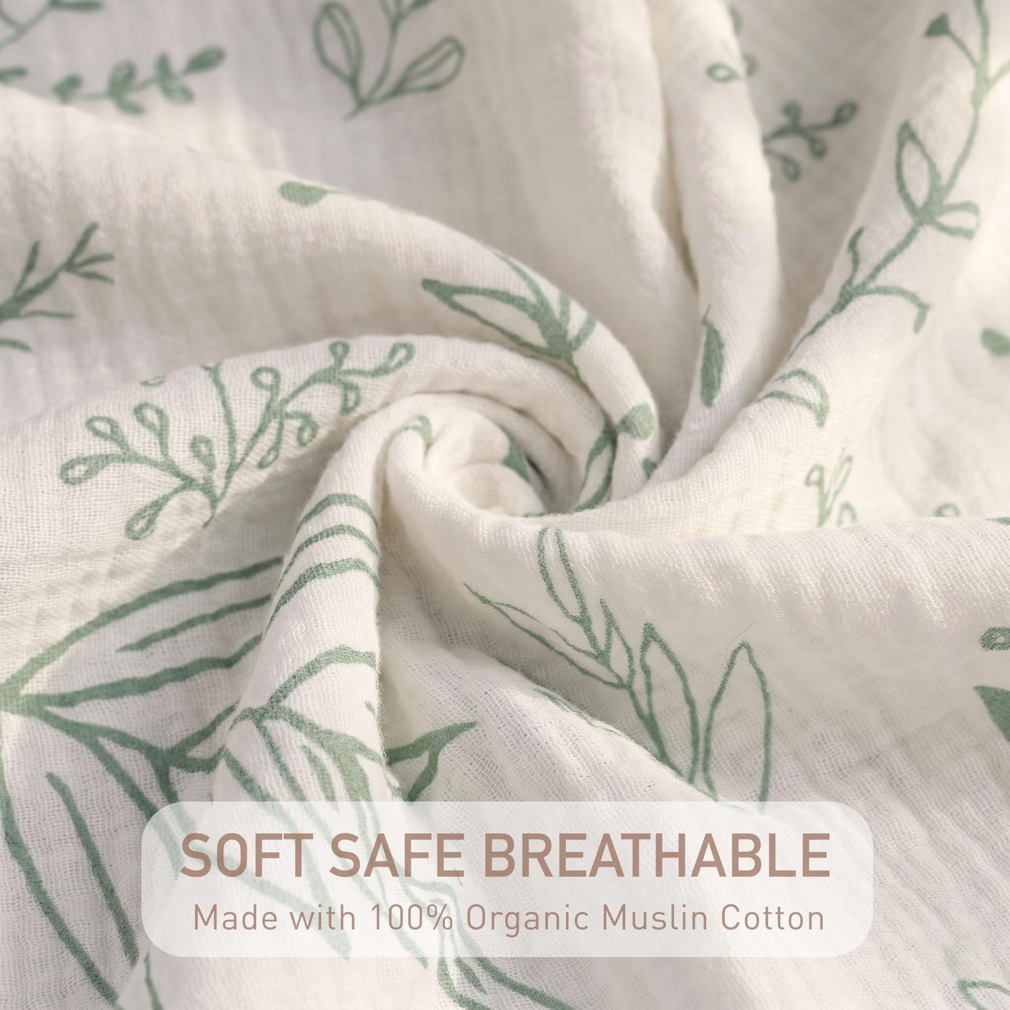 Muslin Swaddle Blankets for Newborn, 3 Pack Breathable Soft Receiving Blanket, Large 38 x 40 inches