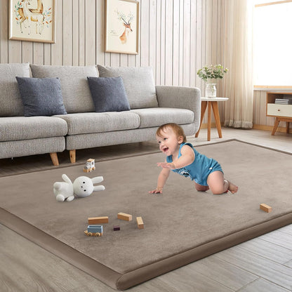 Baby Play Mat for Floor Tummy Time Mat Nursery Rug Muscle Mat Area Rug Playroom Rug Tatami Mat