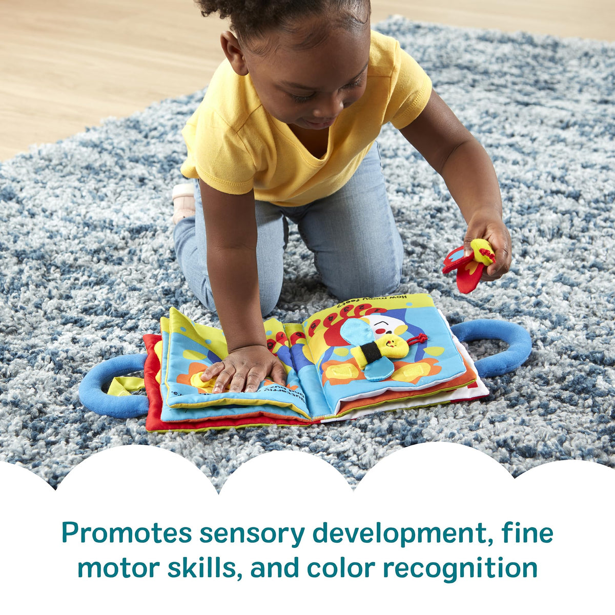 Melissa & Doug K’s Kids My First Activity Book 8-Page Soft Book for Babies and Toddlers Early