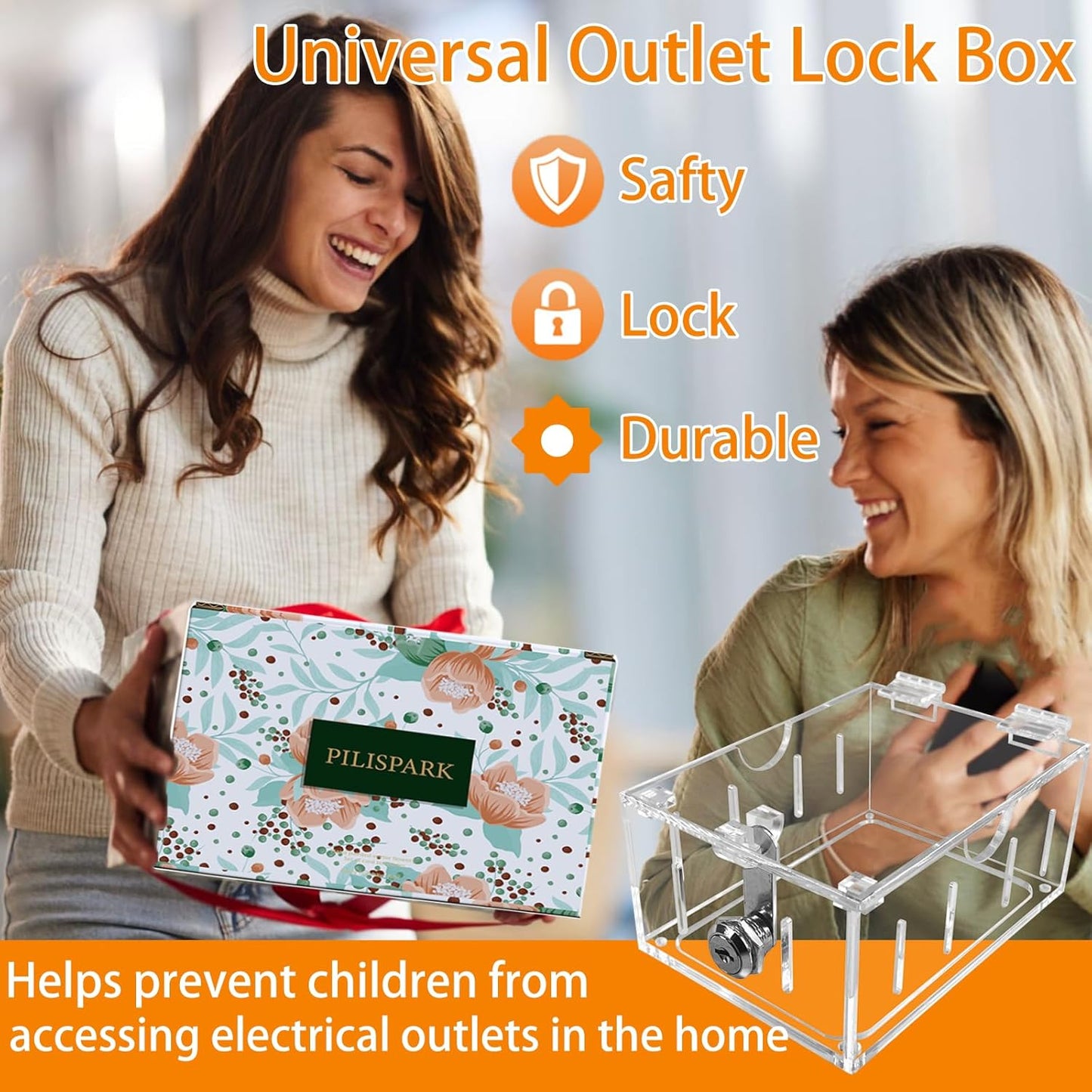 Baby Safety Outlet Cover Box, Outlet Covers, Plug Covers for Electrical Outlets, Socket Covers for
