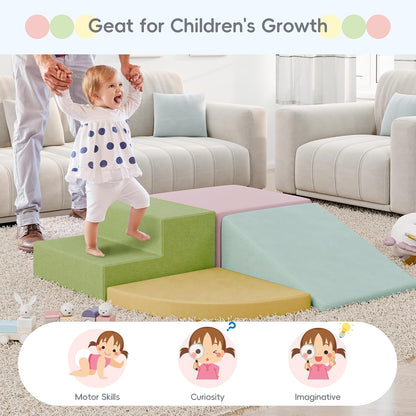Large Baby Climbing Blocks – 6 Pcs Climbing Toys for Toddlers - Ultra High Density Soft Foam Play
