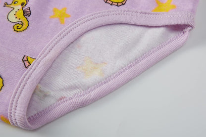 Cadidi Dinos Little Girls' Soft Cotton Underwear Kids Cool Breathable Comfort Panty Briefs Toddler