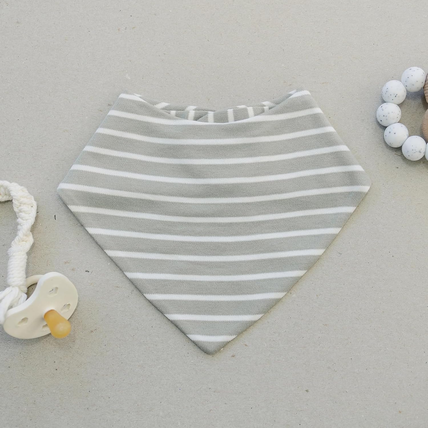 Woolino Merino Wool Baby Bibs - Highly Absorbent Bandana Bib with Cotton Outer Layer and Merino