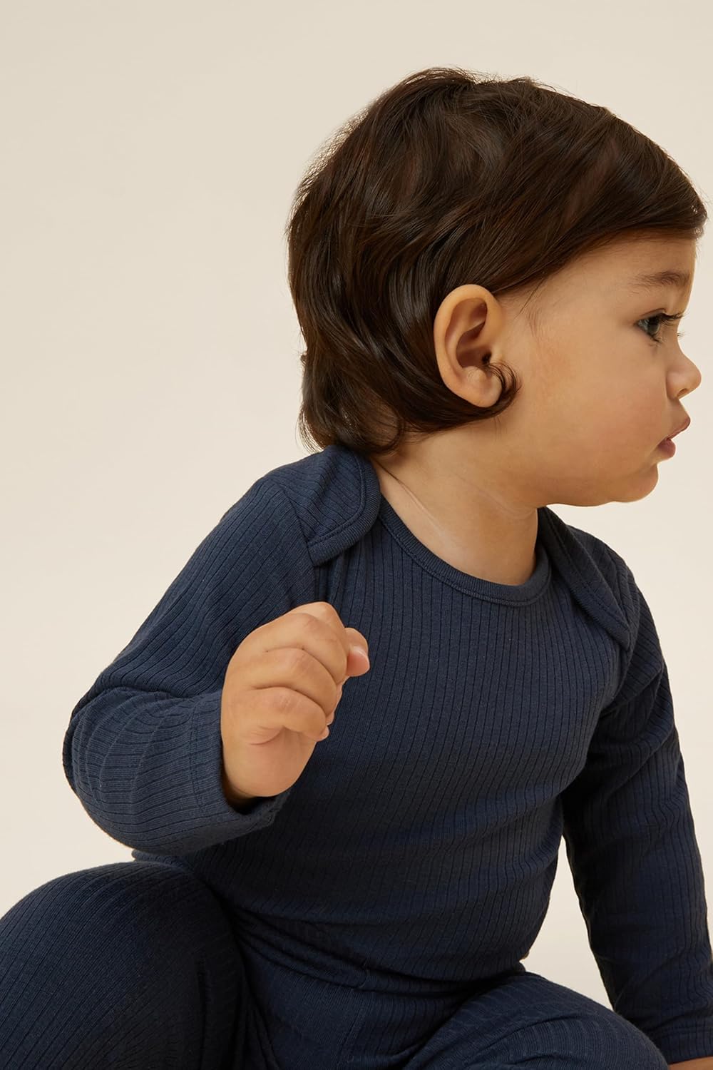 MORI Baby Unisex Long Sleeve Bodysuit Viscose from Bamboo and Organic Cotton - Comfortable Toddler