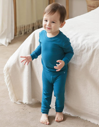 VAENAIT 6M-12Y Toddler Toddler Kids Toddler Girls Boys Soft Comfy Modal Tencel Solid Raglan
