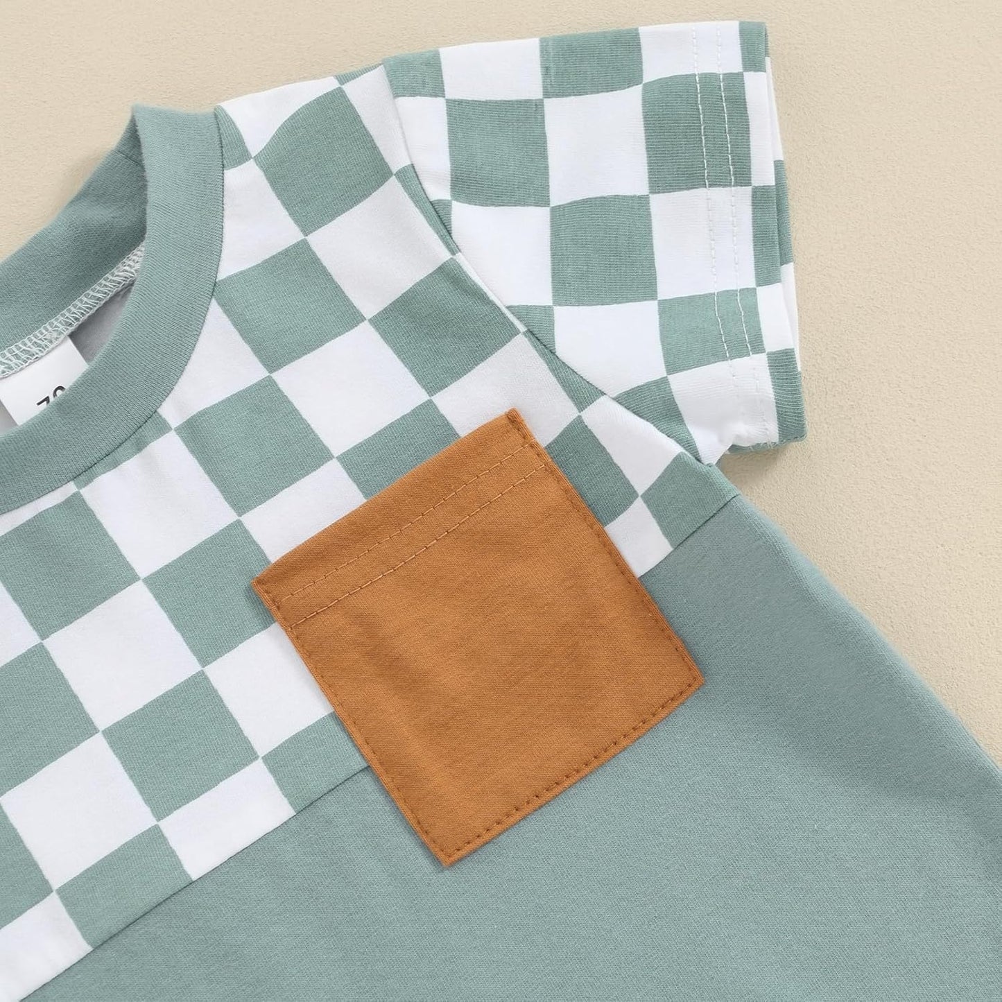 fhutpw Baby Toddler Boy Clothes Summer Outfits 6 12 18 24 Months Patchwork Short Sleeve T Shirt &